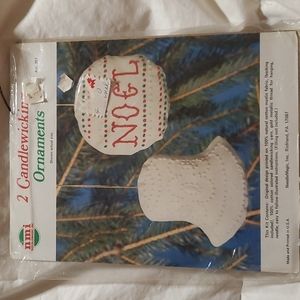 Vintage Candlewicking kit Ornaments